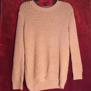 Light Pink Nit Oversized Nit Sweater